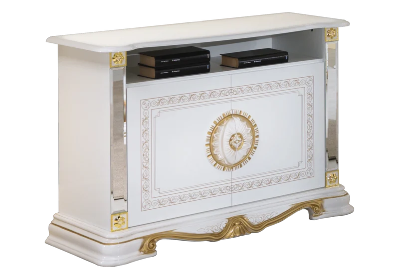 Ensemble meubles de salon baroque blanc doré - NOBILE
