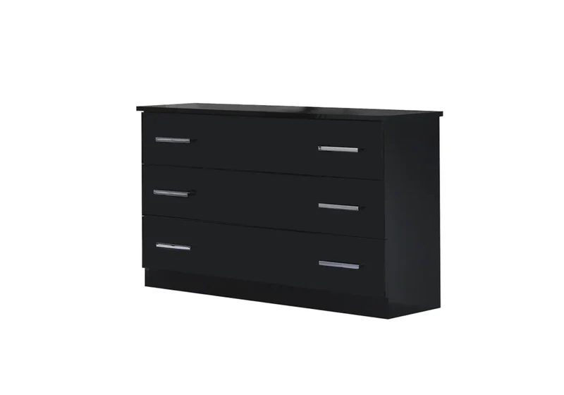 Chambre complète laquée noir LUIS