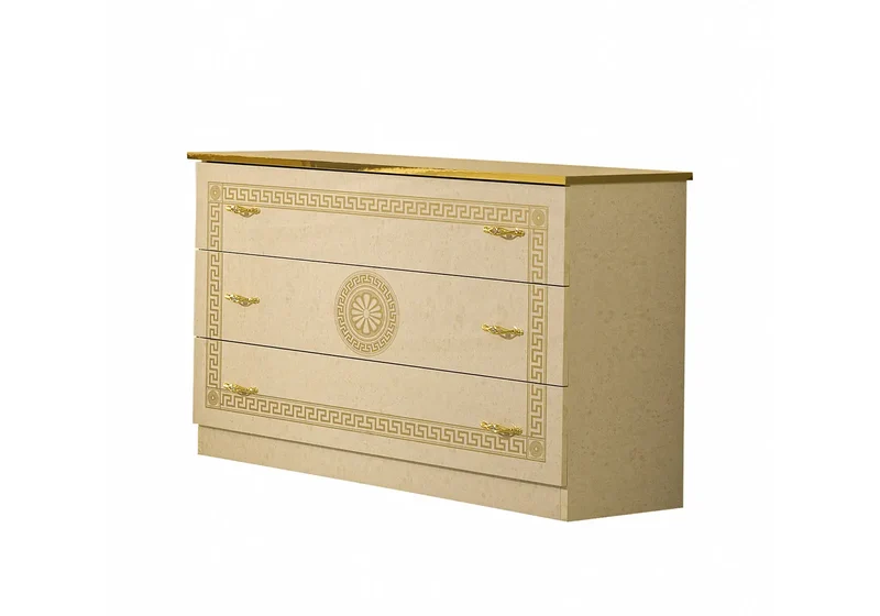 Chambre complète laquée beige or ROBBY