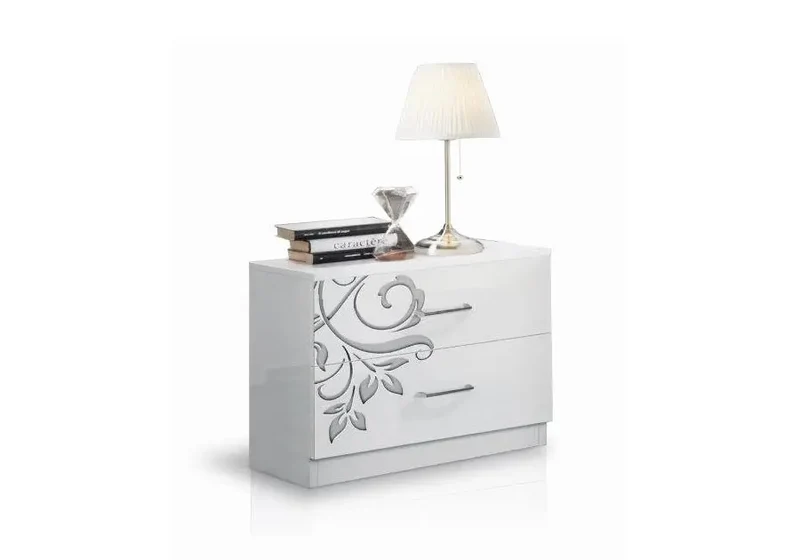 Chambre à coucher blanche florale MARY
