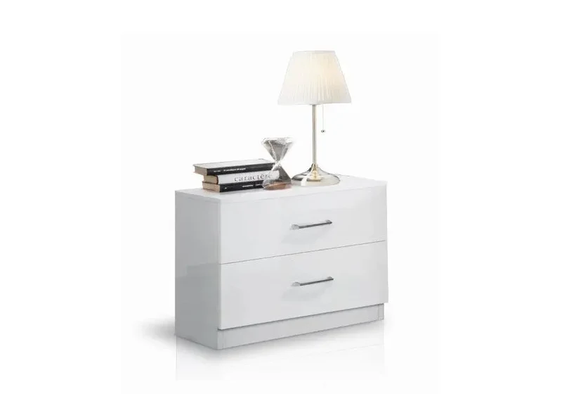 Chambre à coucher blanc laqué MARY