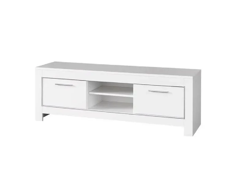 Mur tv laqué blanc led MODENA