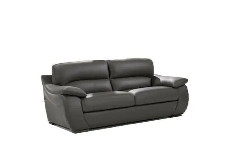 Canapé en cuir gris design - Catharina