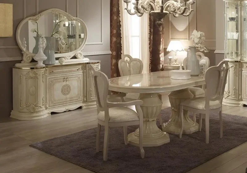 Meubles salle à manger laqué beige GRETA
