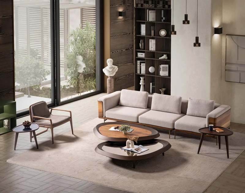 SUPRA- Table basse noyer