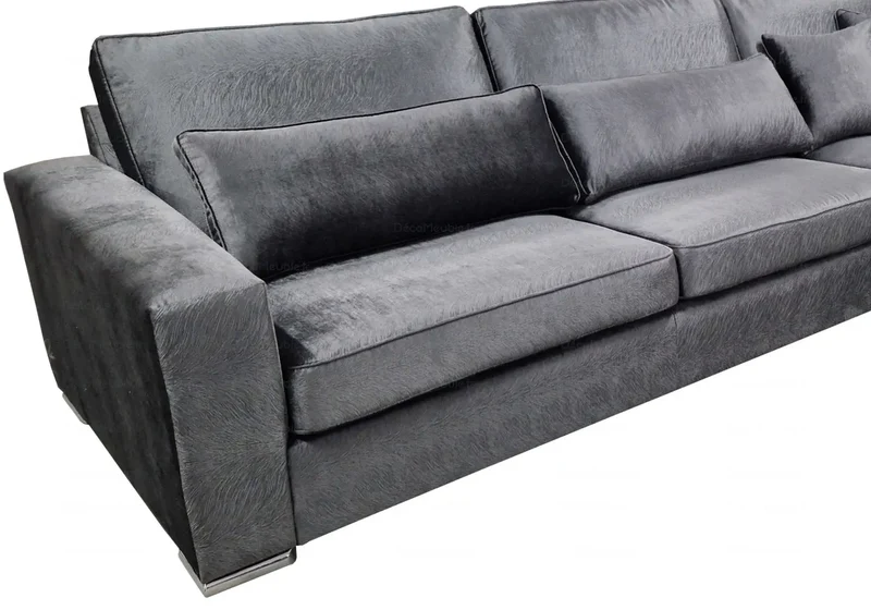 Canapé angle mara anthracite - Lea