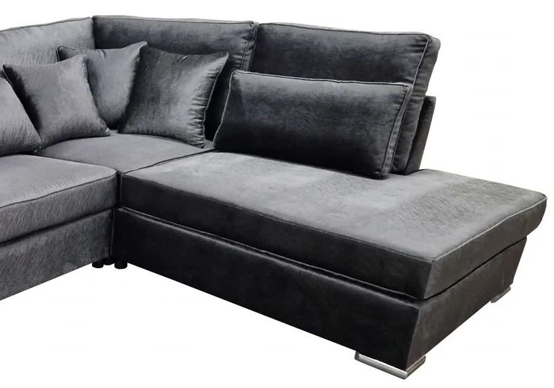Canapé angle mara anthracite - Lea