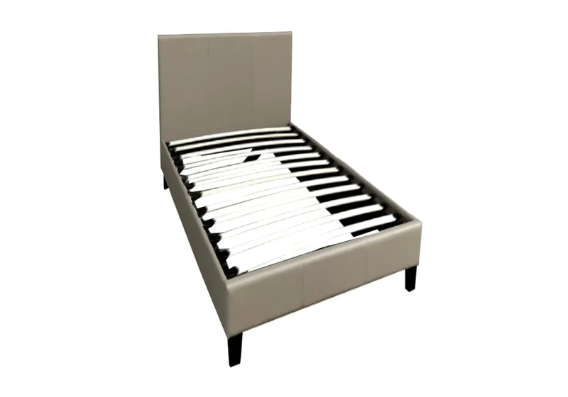 Lit simple simili taupe - Soft