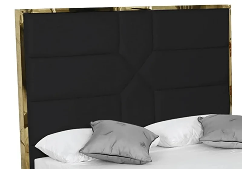 Lit design laiton noir - Linaé