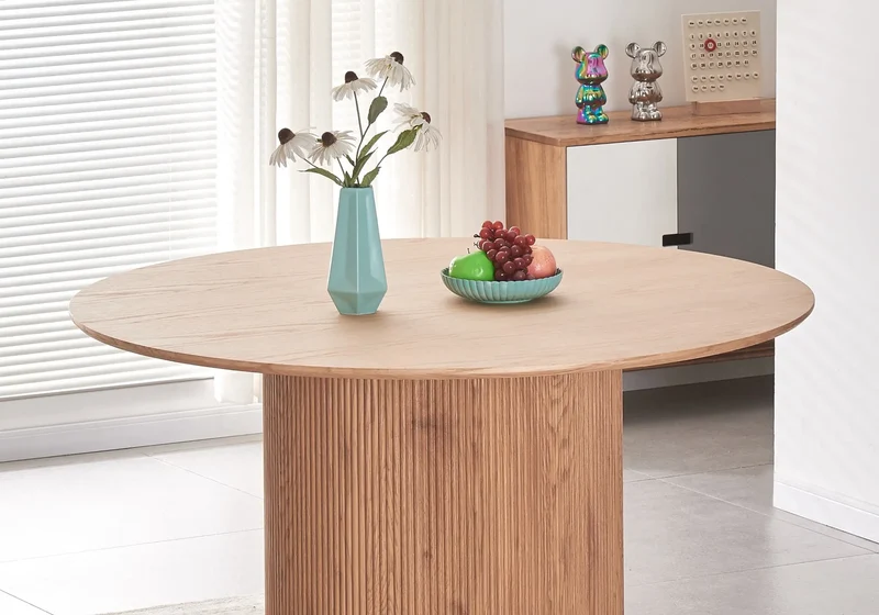 Table à manger ronde chêne - Piato