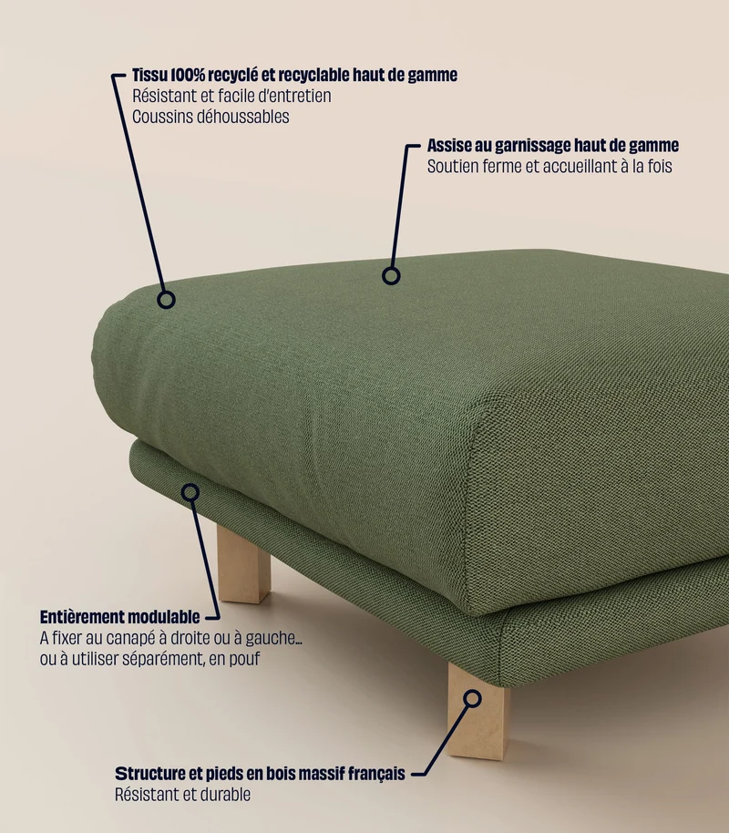 Module d'angle - Vert Kaki