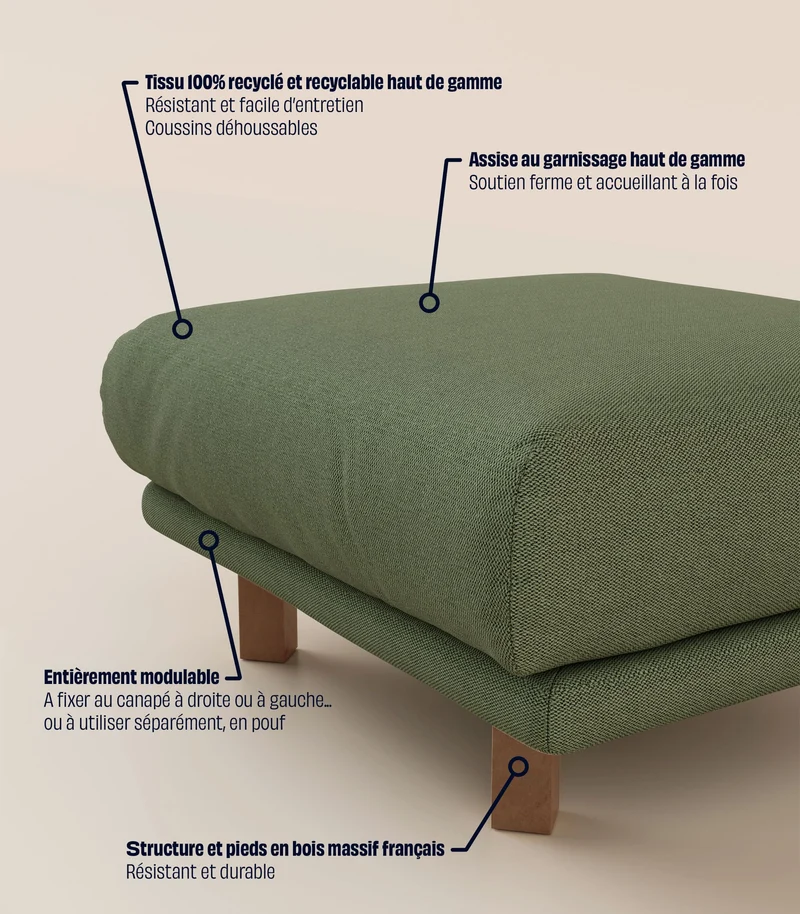 Module d'angle - Vert Kaki