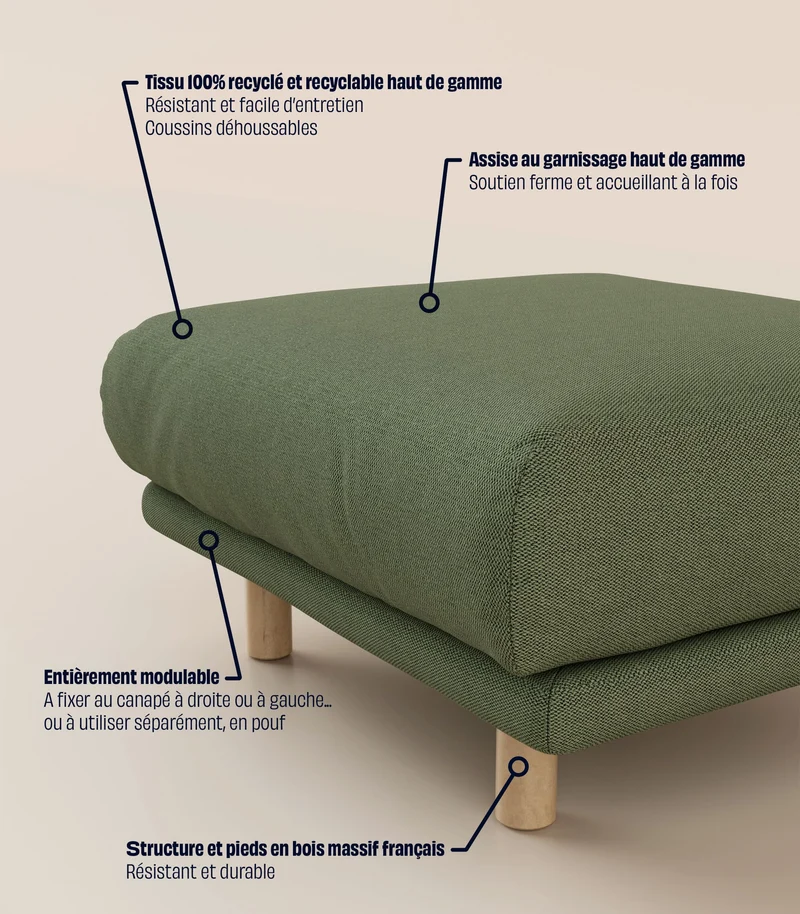 Module d'angle - Vert Kaki
