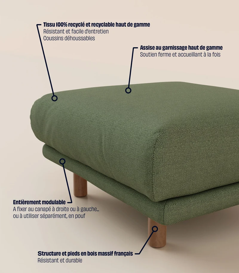 Module d'angle - Vert Kaki