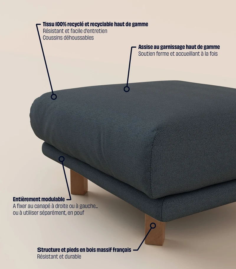 Module d'angle - Bleu profond