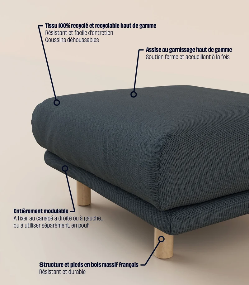 Module d'angle - Bleu profond