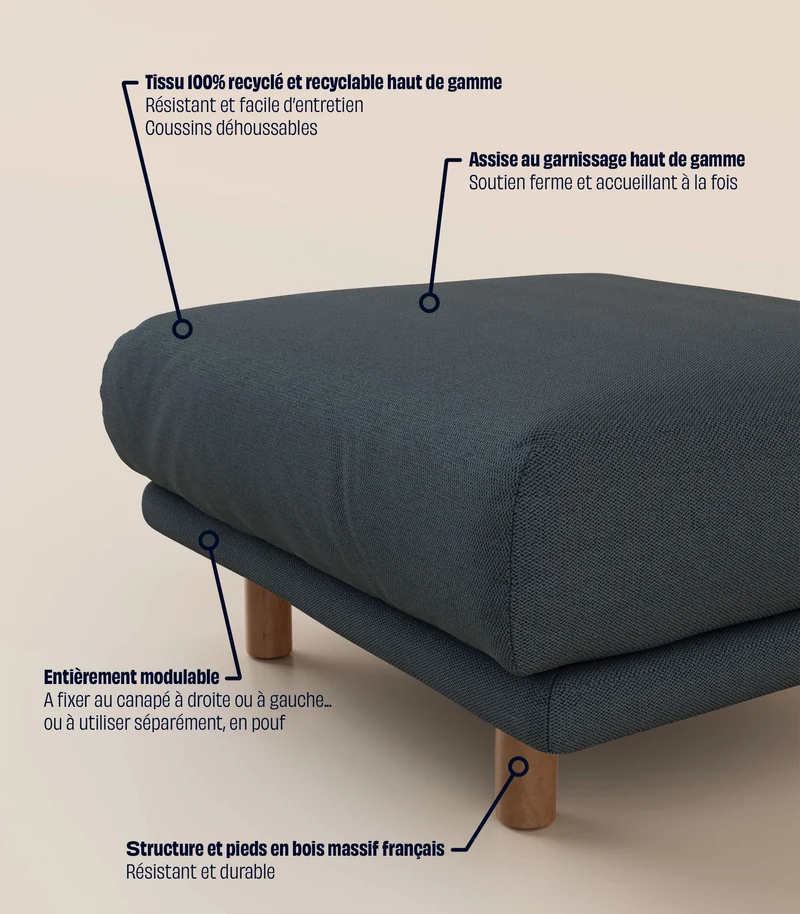 Module d'angle - Bleu profond