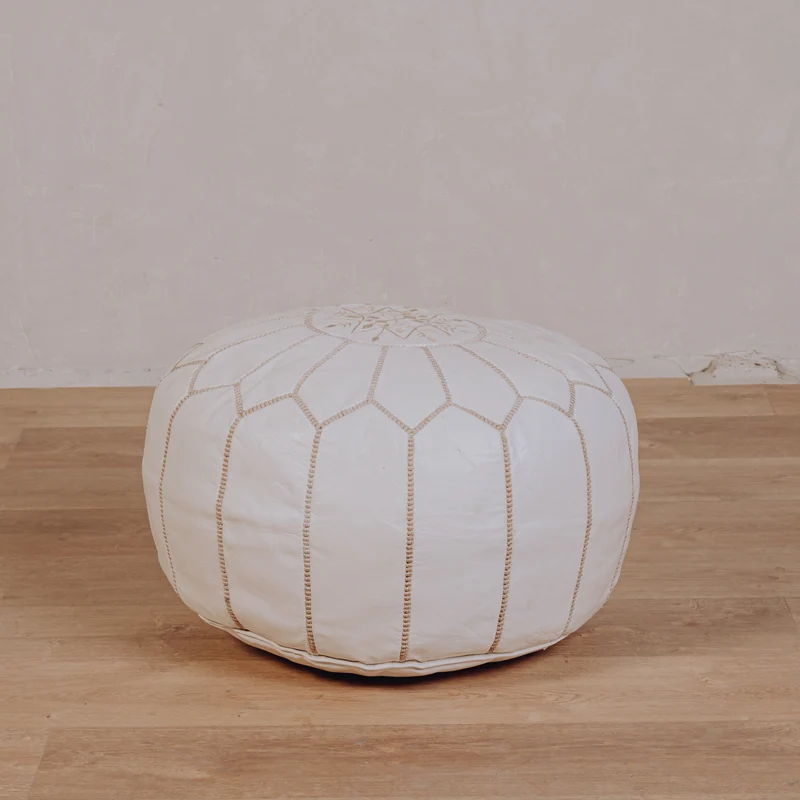 Pouf Fez blanc
