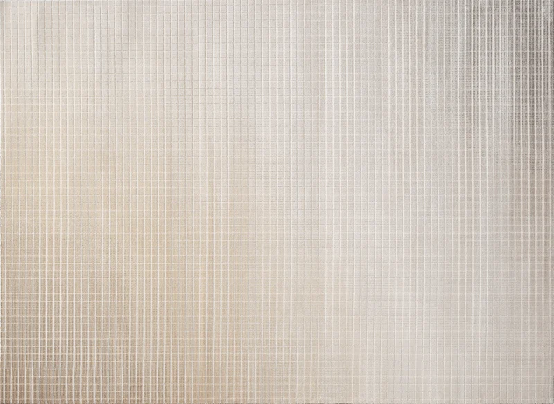Tapis beige à petits carreaux 160 x 230 cm TALO