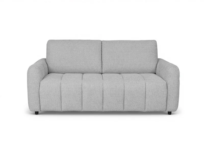 Canapé convertible express 3 places en tissu gris ISANDRO