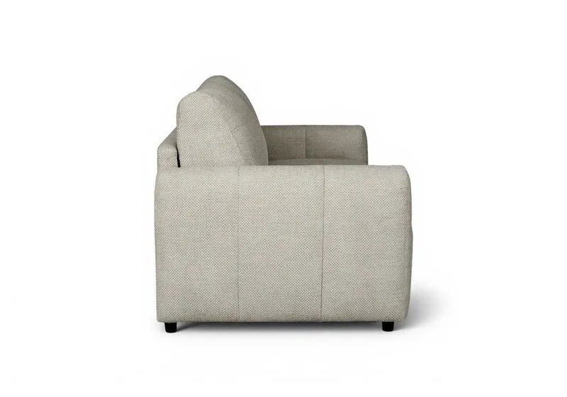 Canapé convertible express 3 places en tissu beige ISANDRO