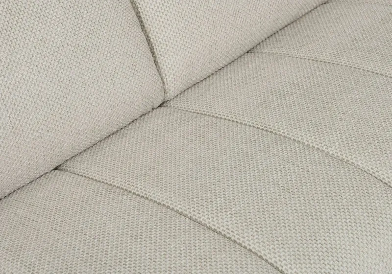Canapé convertible express 3 places en tissu beige ISANDRO
