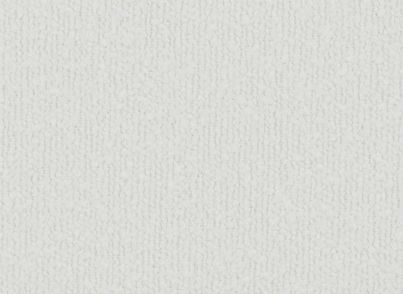 Canapé d'angle modulable en tissu effet peau de mouton blanc écru HARLEM