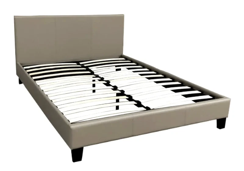 Lit double simili taupe - Soft
