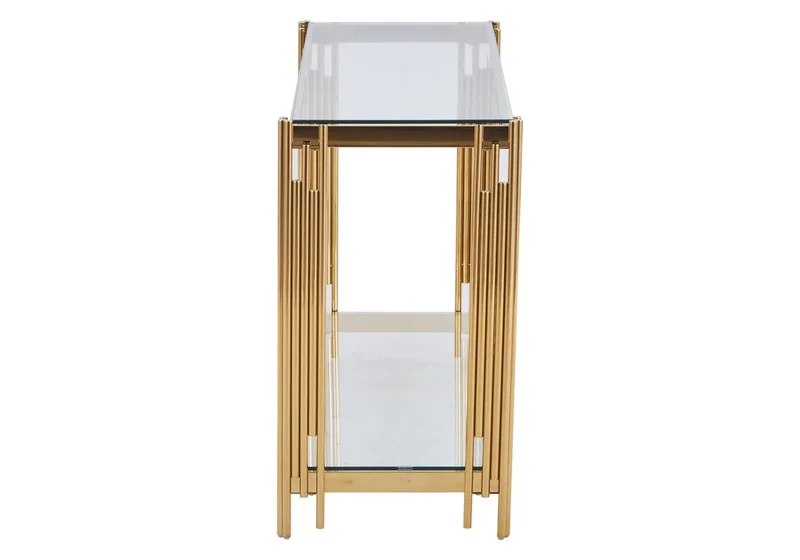 Console dorée verre - Eve