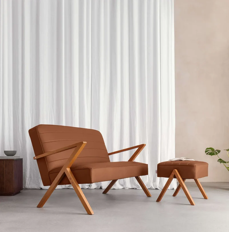 Retrostar 2er Sofa - Leder