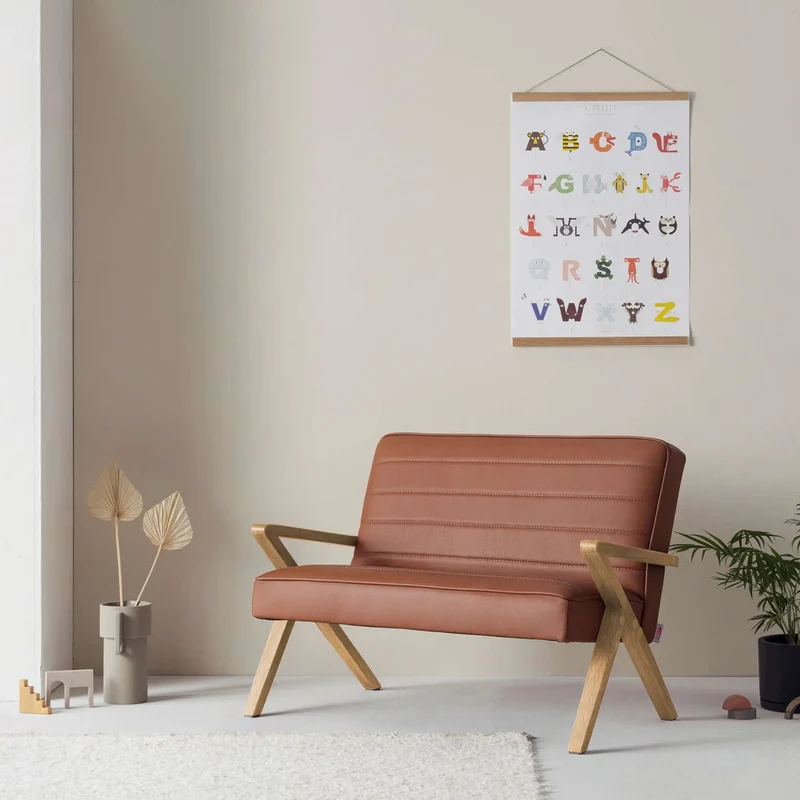 Kinder Retrostar 2er Sofa - Leder Premium