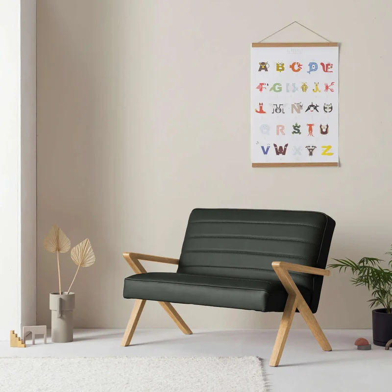 Kinder Retrostar 2er Sofa - Leder Premium