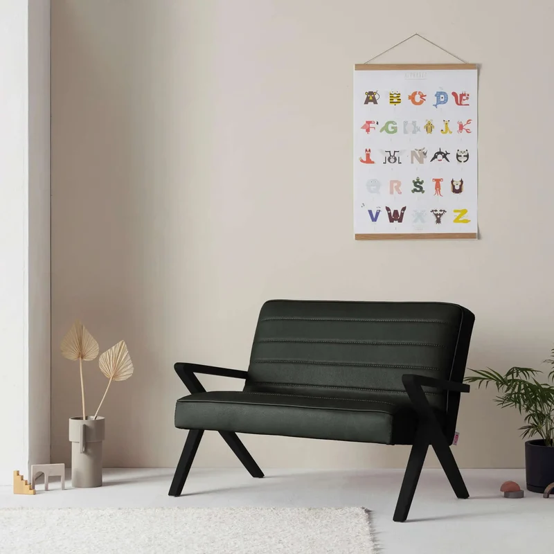 Kinder Retrostar 2er Sofa - Leder