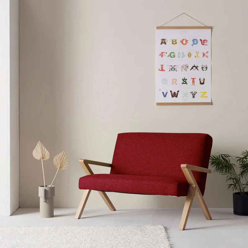 Kinder Retrostar 2er Sofa - Wool Line