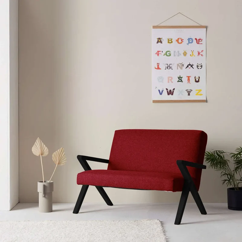 Kinder Retrostar 2er Sofa - Wool Line