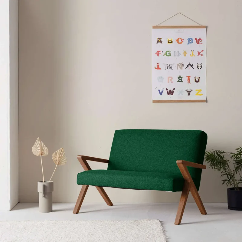 Kinder Retrostar 2er Sofa - Wool Line