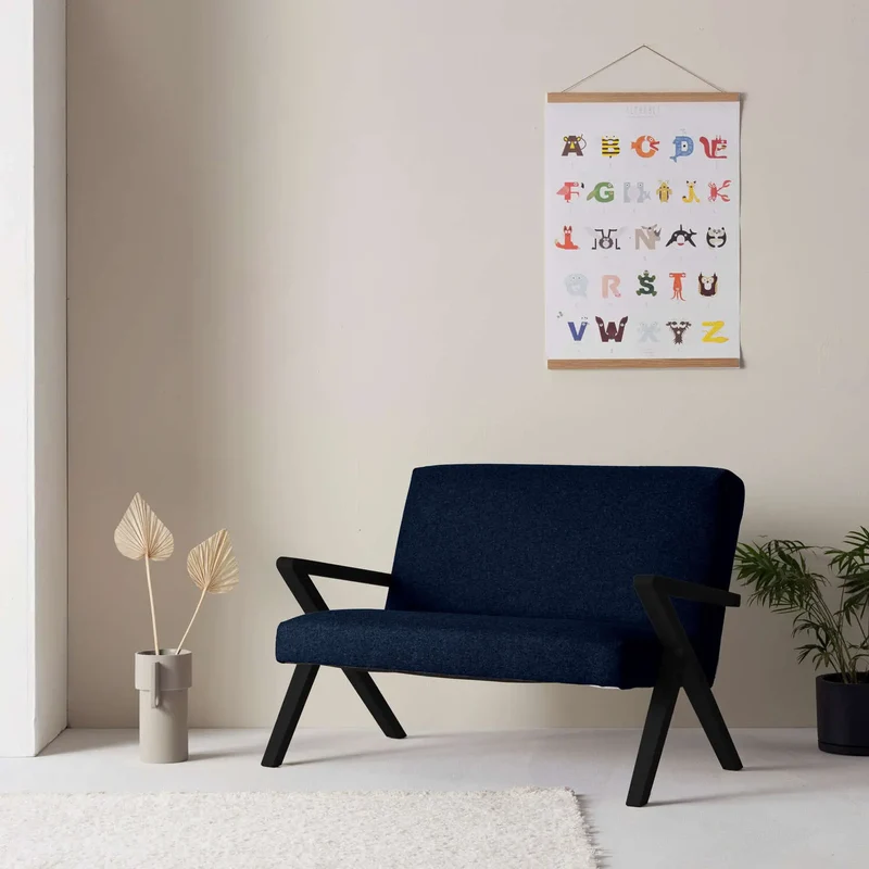 Kinder Retrostar 2er Sofa - Wool Line