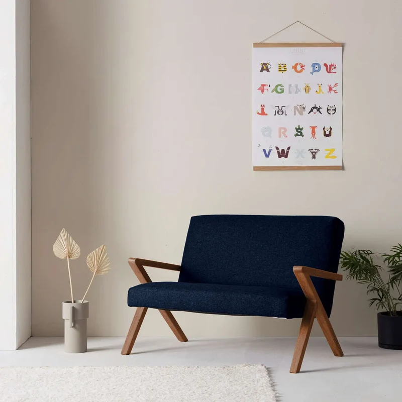 Kinder Retrostar 2er Sofa - Wool Line