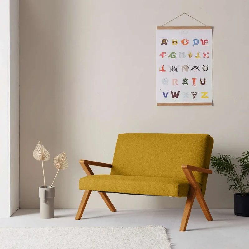 Kinder Retrostar 2er Sofa - Wool Line