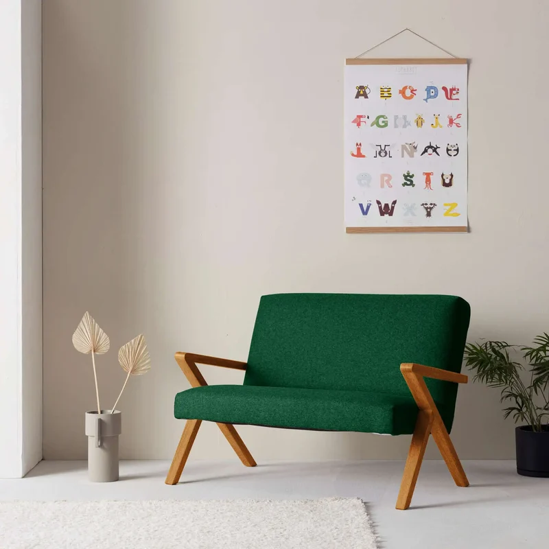 Kinder Retrostar 2er Sofa - Wool Line