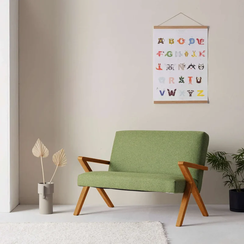 Kinder Retrostar 2er Sofa - Wool Line