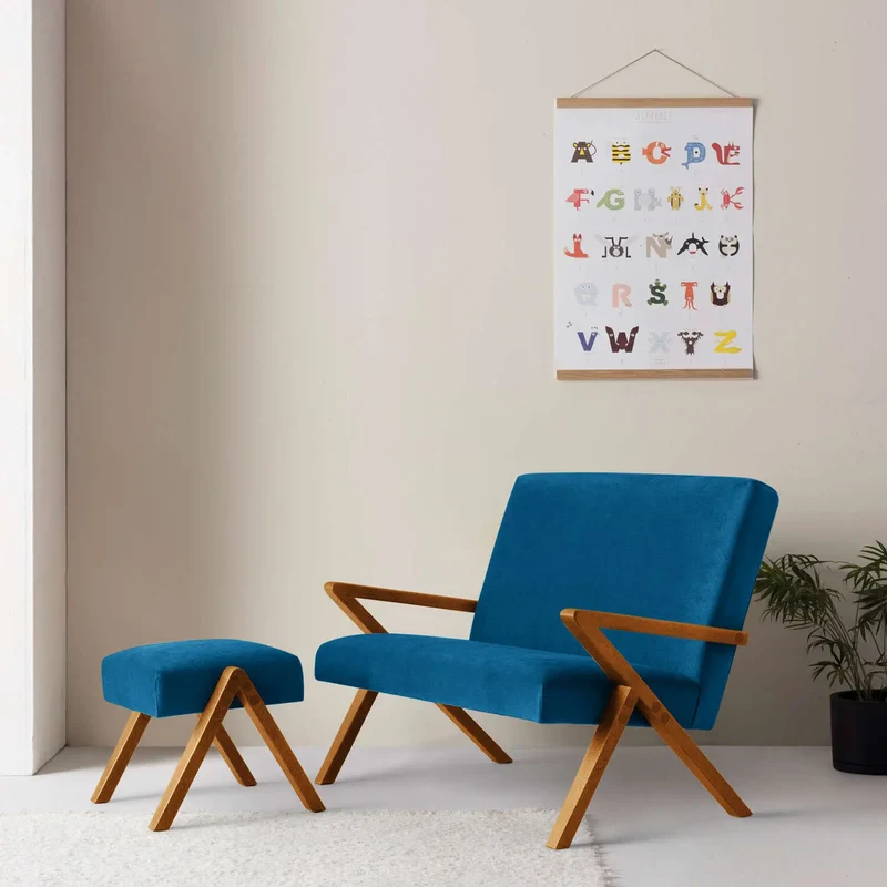 Kinder Retrostar 2er Sofa - Velvet Line