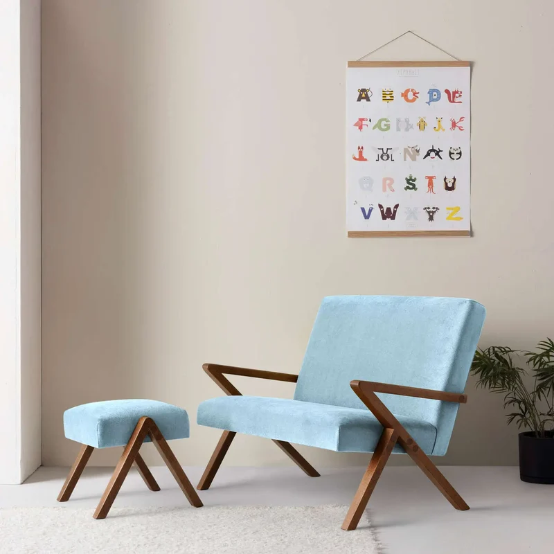Kinder Retrostar 2er Sofa - Velvet Line