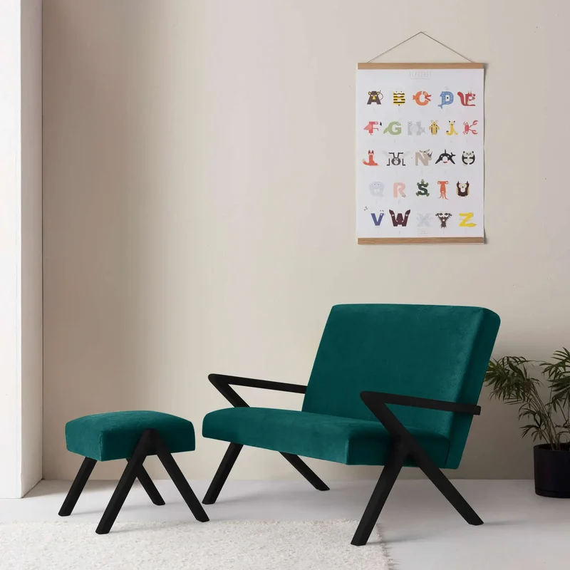 Kinder Retrostar 2er Sofa - Velvet Line