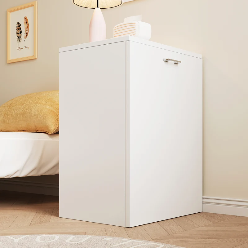 Bureau blanc retractable avec rangement et roulettes MOMENTUMNEXX