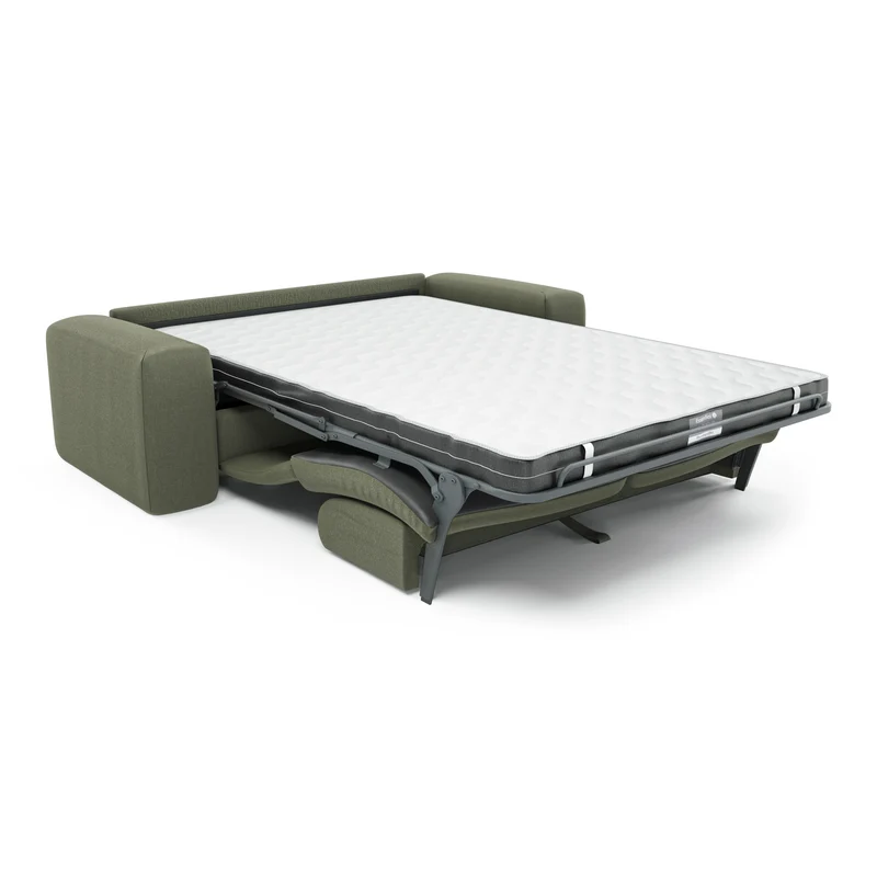 Canapé convertible express matelas Dunlopillo 140cm MYRA Tissu tramé