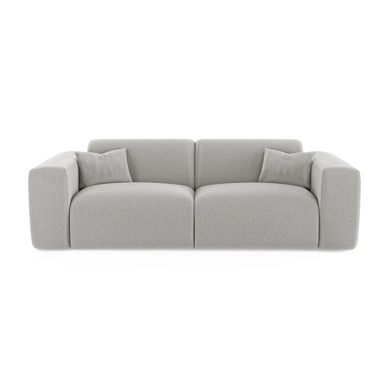 Canapé convertible express matelas Dunlopillo 140cm MYRA Tissu tramé