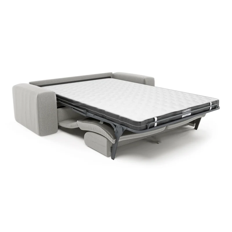 Canapé convertible express matelas Dunlopillo 140cm MYRA Tissu tramé