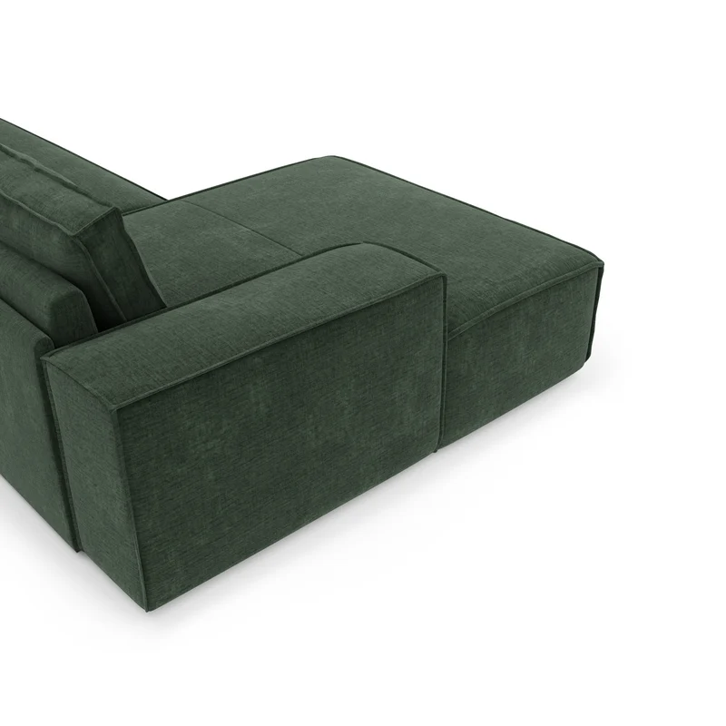 Canapé convertible angle gauche matelas Dunlopillo 140cm JOAN Velours à motifs