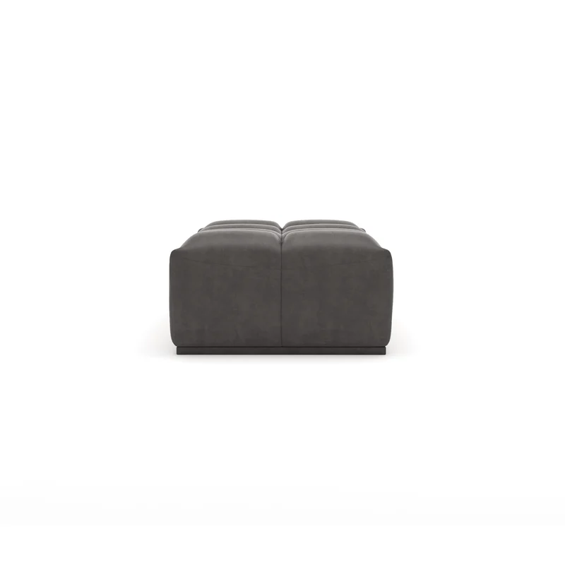 Pouf modulable JODY Tissu effet cuir vintage